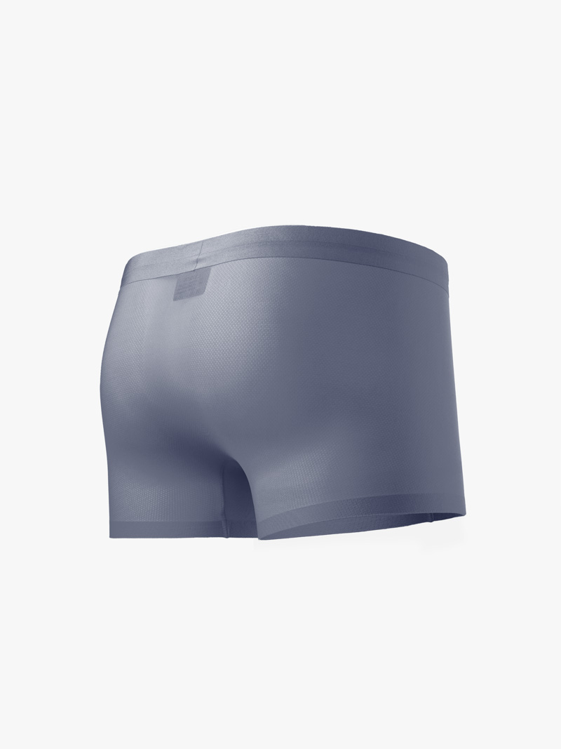 Quần Boxer Lụa Băng Thông Hơi QL066 Màu Xám Đậm