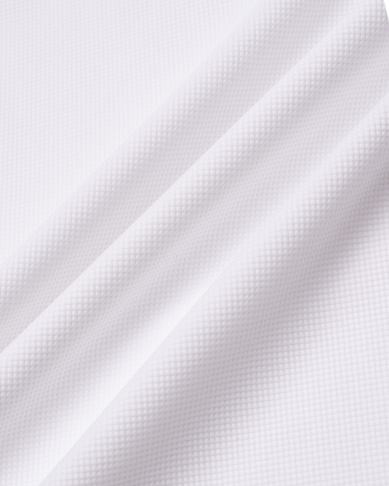 Áo Polo Cool-X Thêu Logo Tròn 4M Form Regular PO167 Màu Trắng