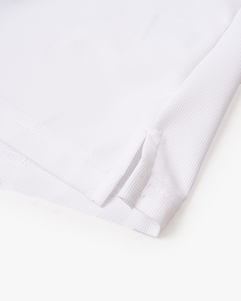 Áo Polo Cool-X Thêu Logo Tròn 4M Form Regular PO167 Màu Trắng