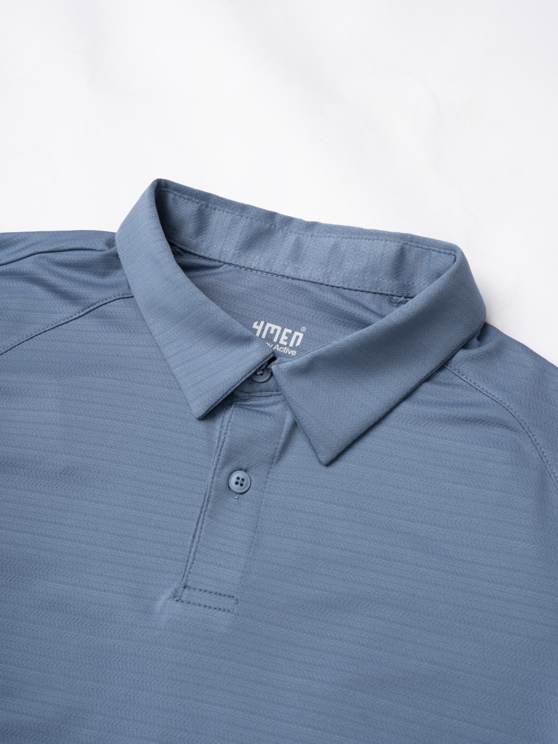 Áo Polo Thể Thao In Chữ Sport Ở Ngực Form Regular Sport PO168 Màu Xanh Đá