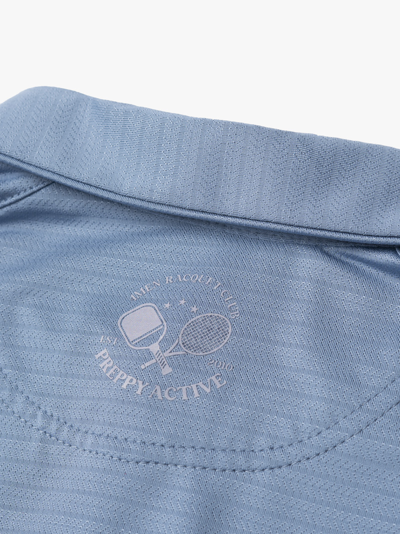 Áo Polo Thể Thao In Chữ Sport Ở Ngực Form Regular Sport PO168 Màu Xanh Đá