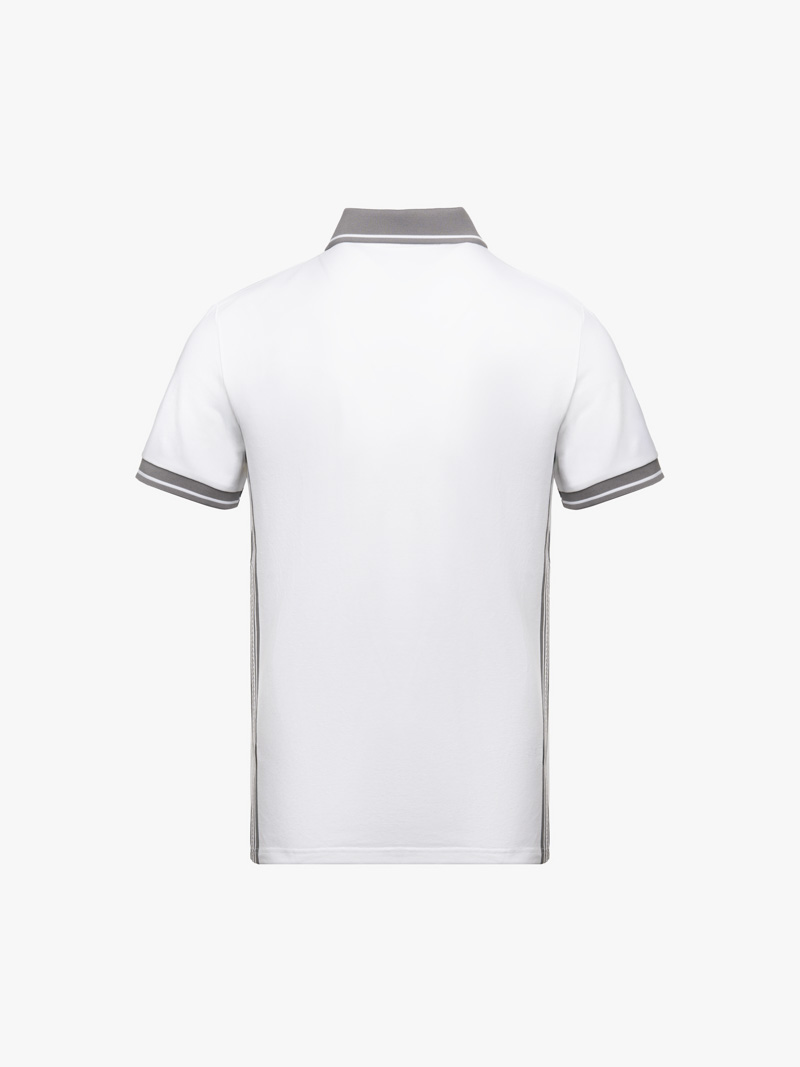 Áo Polo Cá Sấu In 2 Bên Sườn Form Regular PO175 Màu Trắng