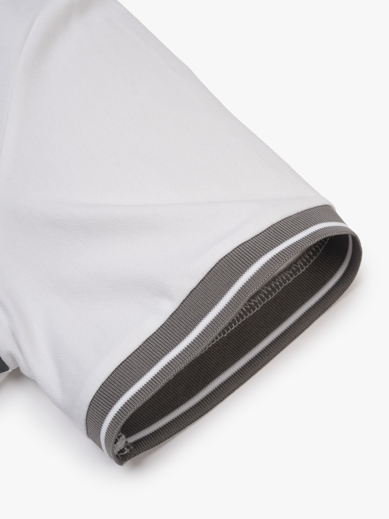 Áo Polo Cá Sấu In 2 Bên Sườn Form Regular PO175 Màu Trắng