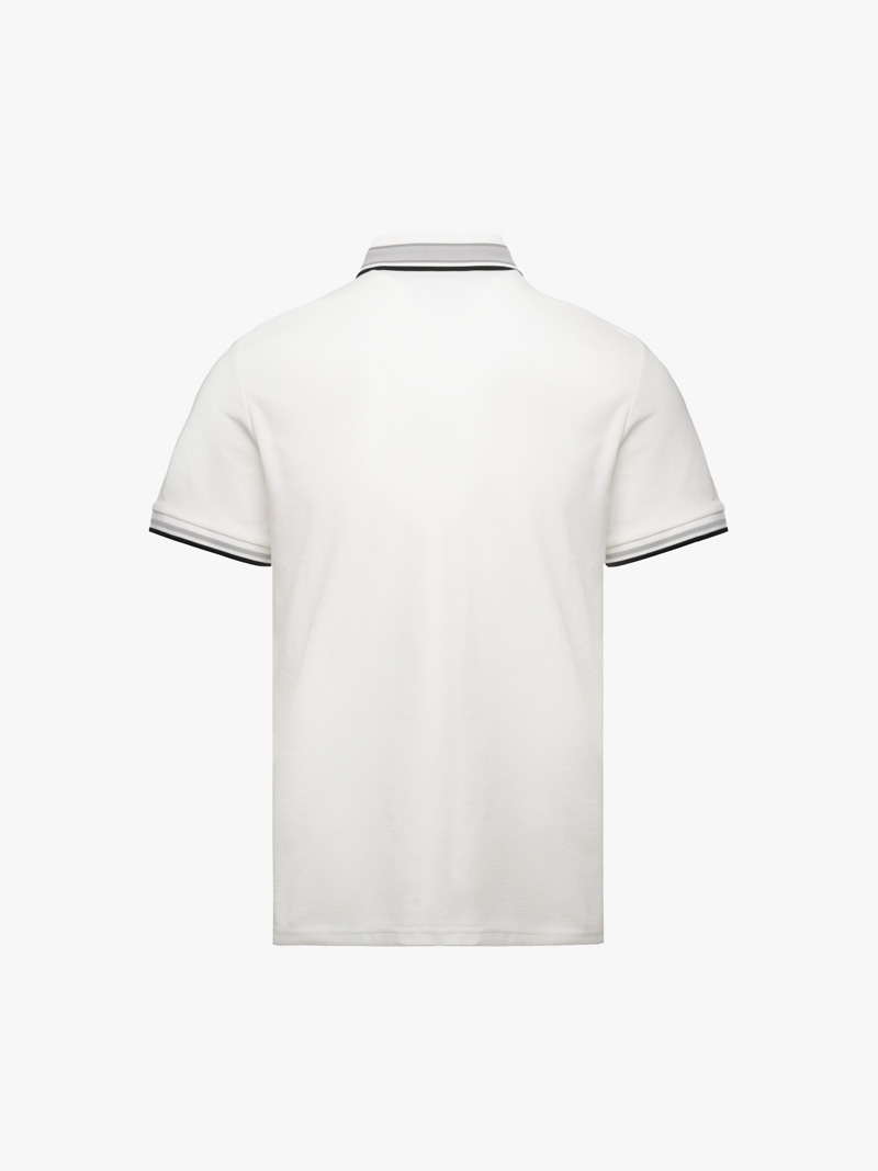 Áo Polo Cổ Phối Màu Form Regular PO172 Màu Trắng