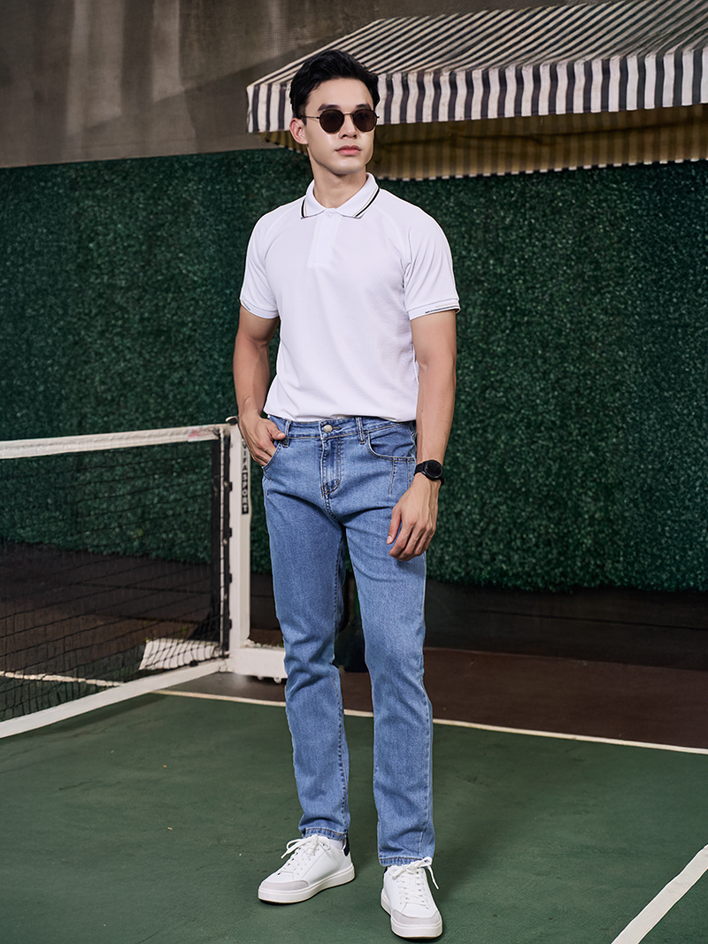 Quần Jean Thêu Liberty M Form Slimfit QJ116