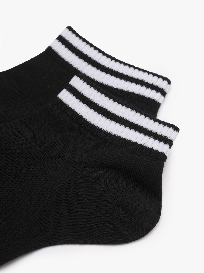 Vớ Nam cổ ngắn phối màu VO147 Màu Đen