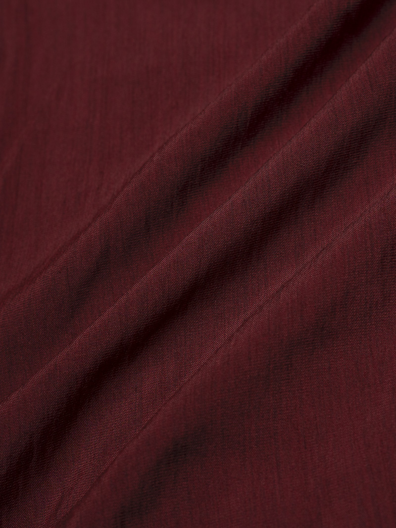 Áo Sơ Mi Tay Dài Linen Trơn Form Regular SM199 Màu Đỏ Đô