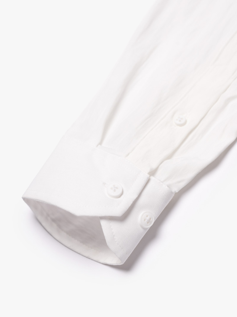 Áo Sơ Mi Tay Dài Linen Trơn Form Regular SM199 Màu Trắng
