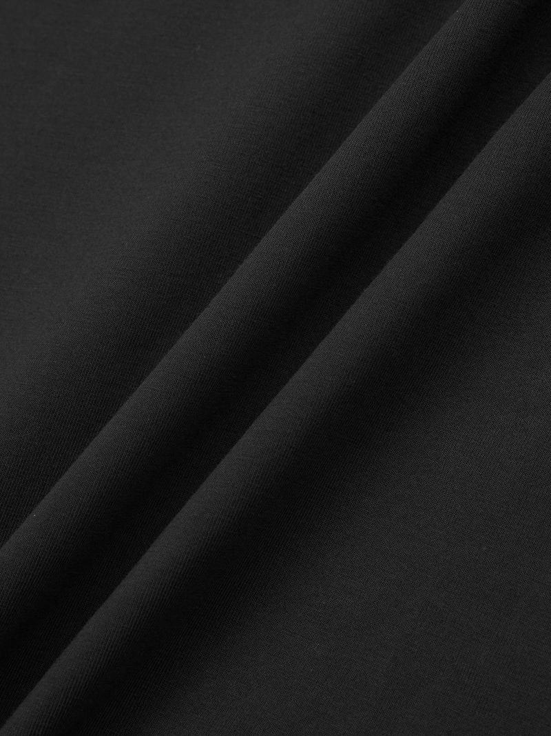 Áo Thun Cổ Tròn Trơn Form Modern AT186 Màu Đen