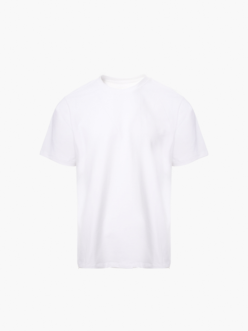 Áo Thun Cổ Tròn Trơn Form Modern AT186 Màu Trắng