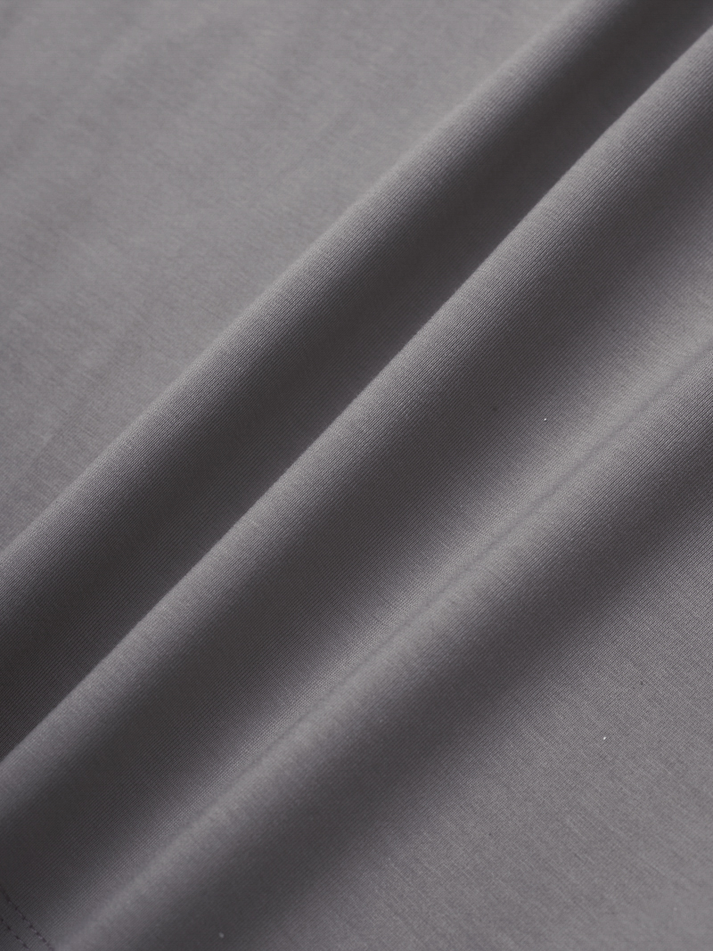 Áo Thun Cổ Tròn Trơn Form Modern AT186 Màu Xám