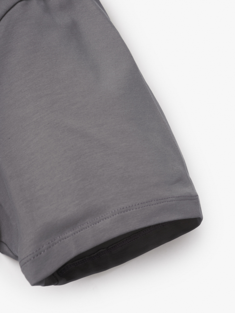 Áo Thun Cổ Tròn Trơn Form Modern AT186 Màu Xám