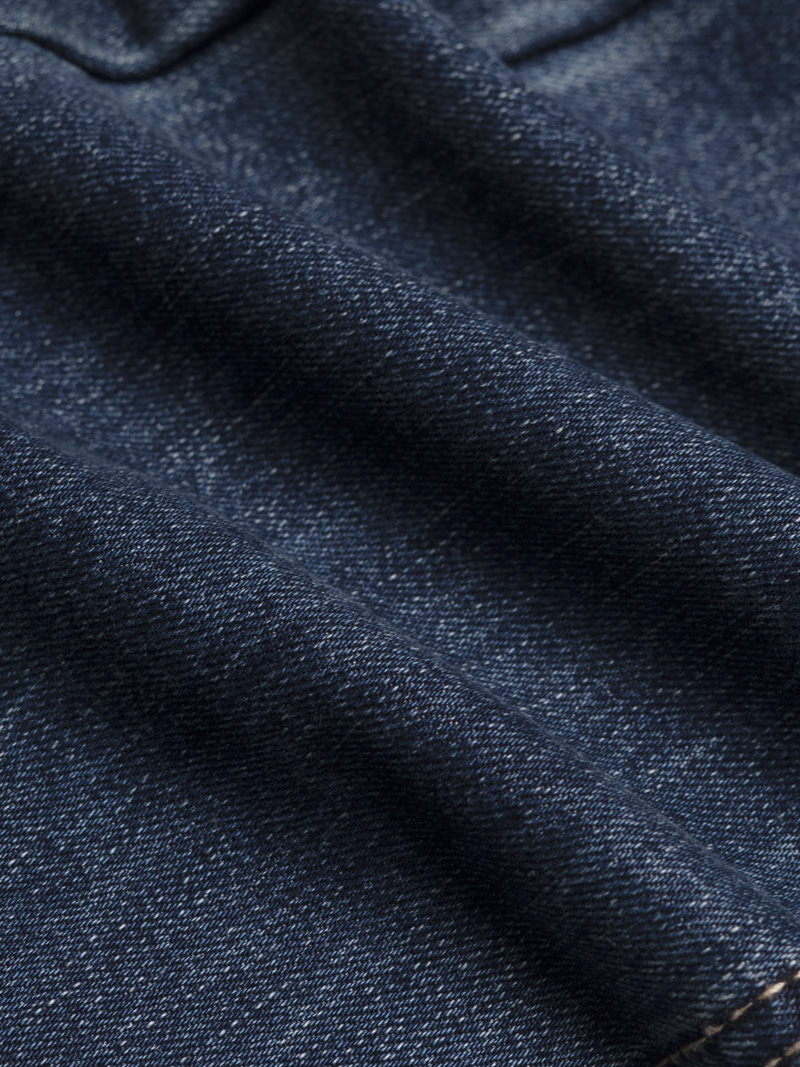 Quần Jean Rã Diễu Trang Trí Thêu 4M Form Regular QJ121 Màu Xanh