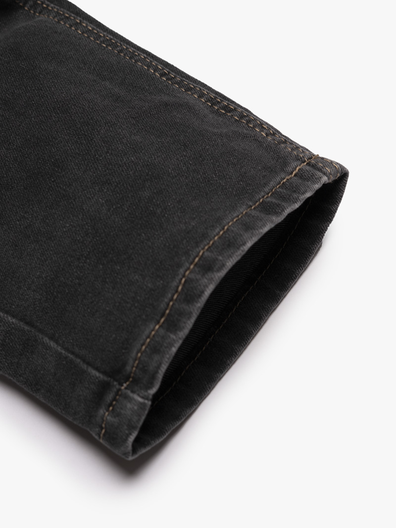 Quần Jean Rã Diễu Trang Trí Thêu 4M Form Regular QJ121 Màu Xám