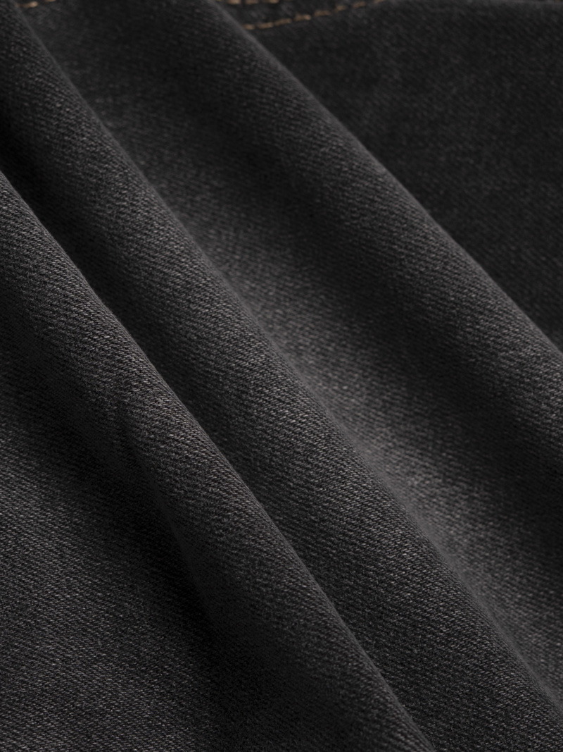 Quần Jean Rã Diễu Trang Trí Thêu 4M Form Regular QJ121 Màu Xám