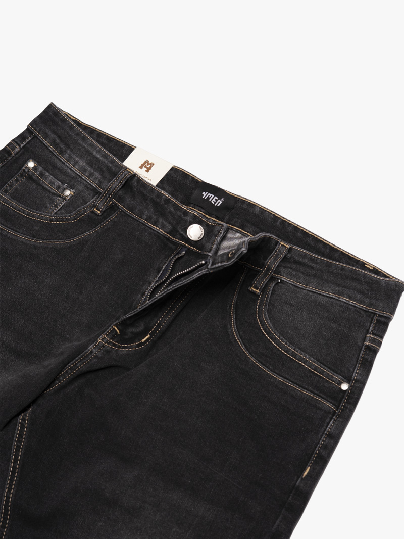 Quần Jean Thêu 4M Ở Túi Sau Form Slimfit QJ122 Màu Xám