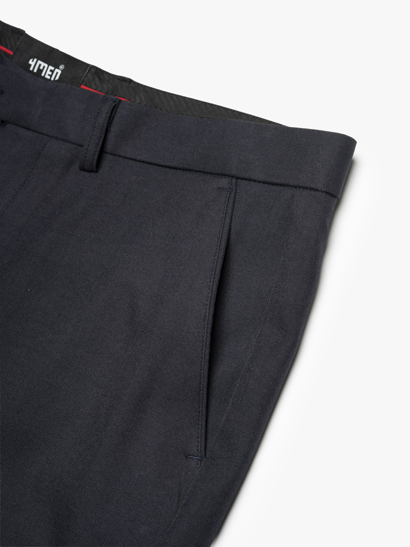 Quần Tây Trơn Form Slimfit QT071 Màu Xanh Đen