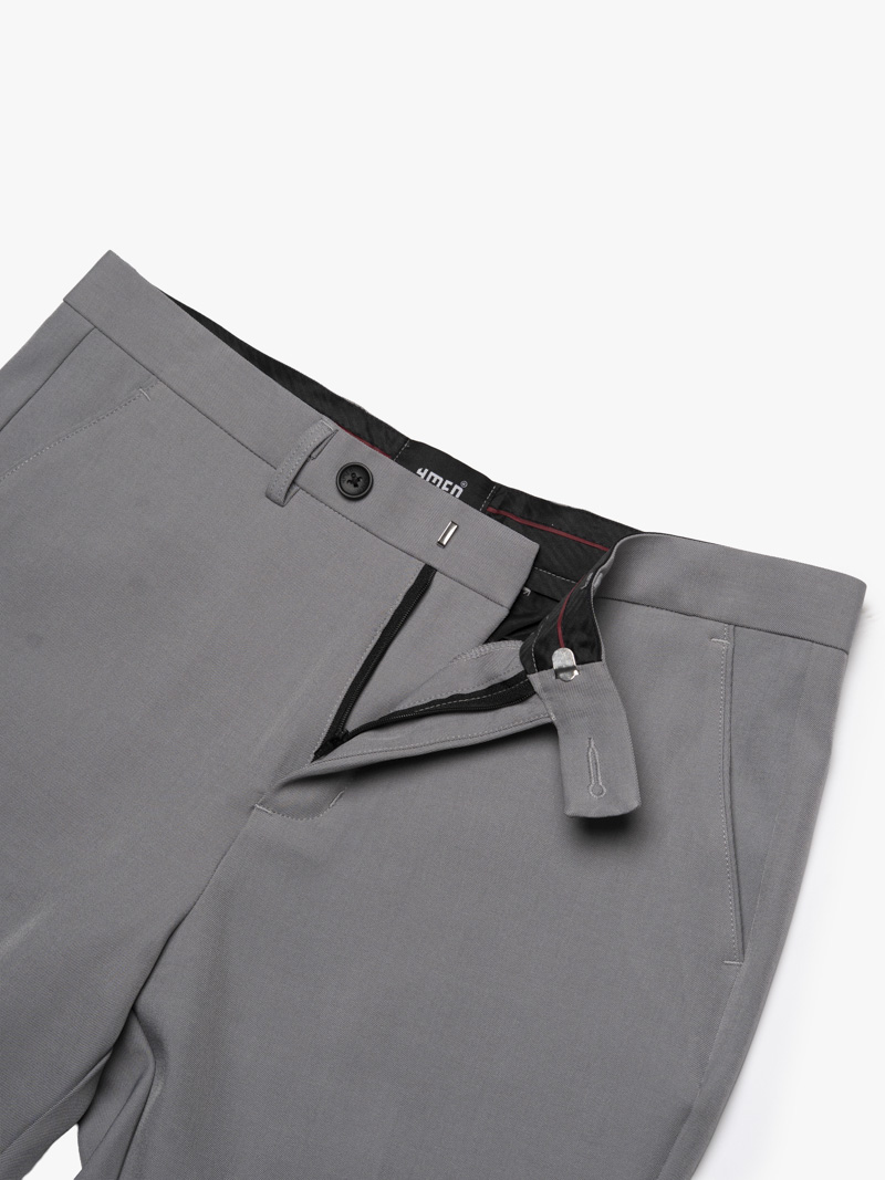Quần Tây Trơn Form Slimfit QT071 Màu Xám Nhạt