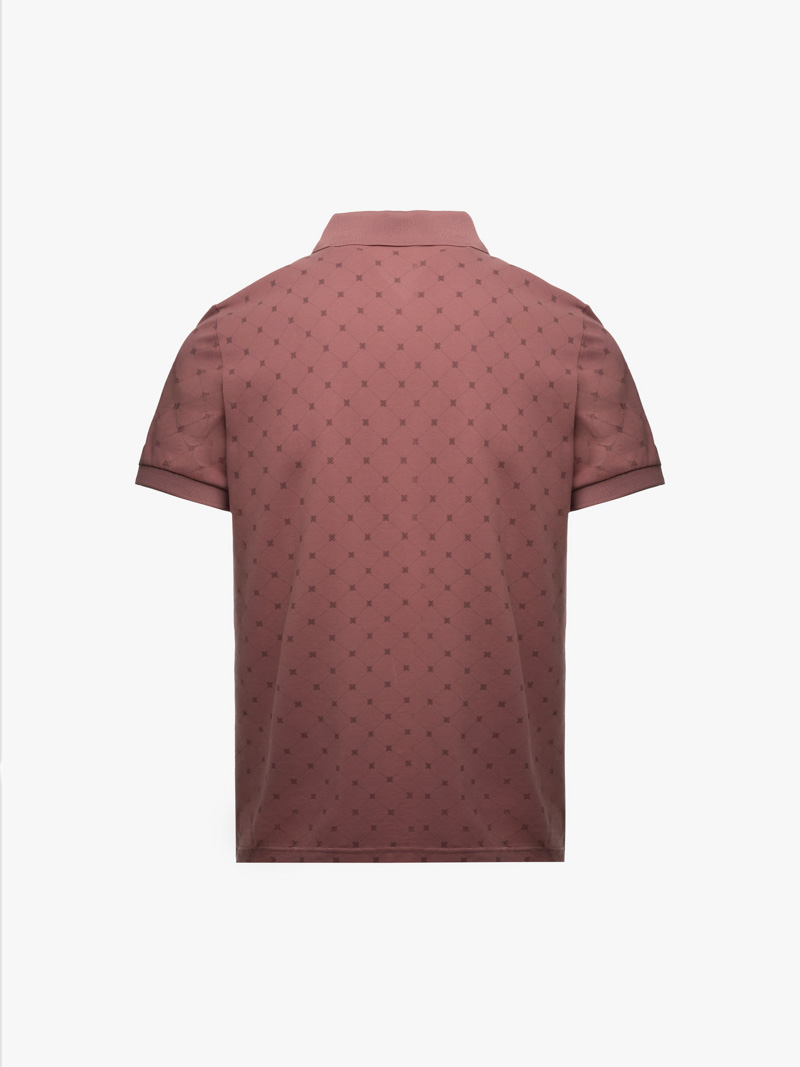 Aó Polo In Pattern Ngựa Form Regular PO180 Màu Đỏ