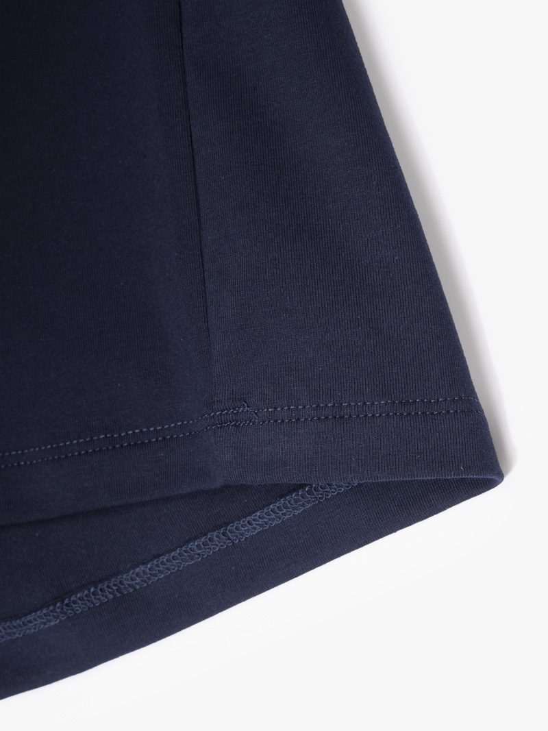 Áo Thun In Đầu Ngựa 4M Form Regular AT185 Màu Xanh Đen