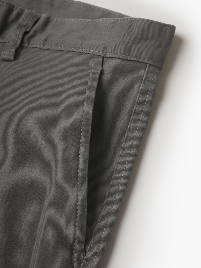 Quần Kaki Trơn Form Slimfit QK032 Màu Xám