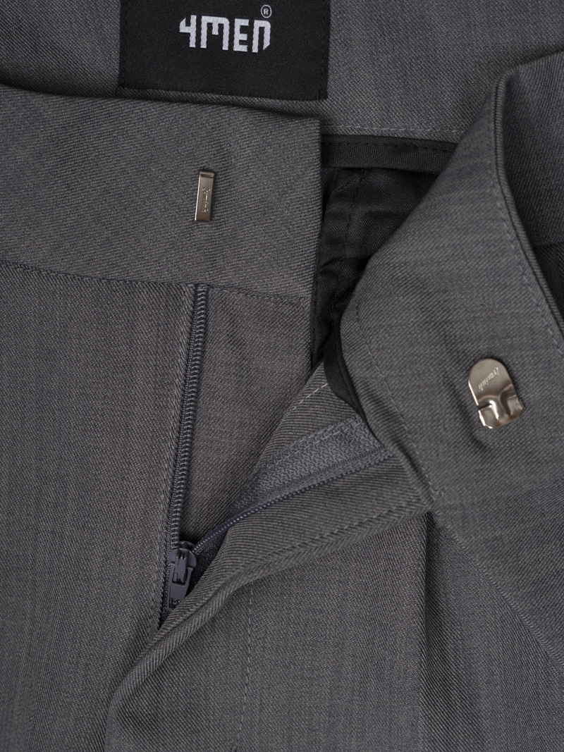 Quần Short Sidetab Trơn Form Straight QS083 Màu Xám