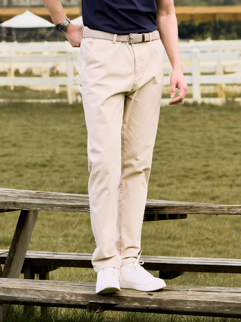 Quần Kaki Trơn Form Slimfit QK032 Màu Be