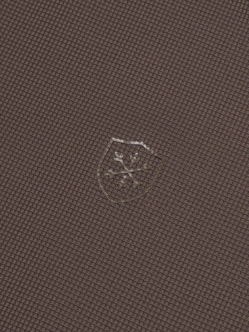 Áo Polo Cool-X In Logo Bông Tuyết Form Regular PO185 Nâu