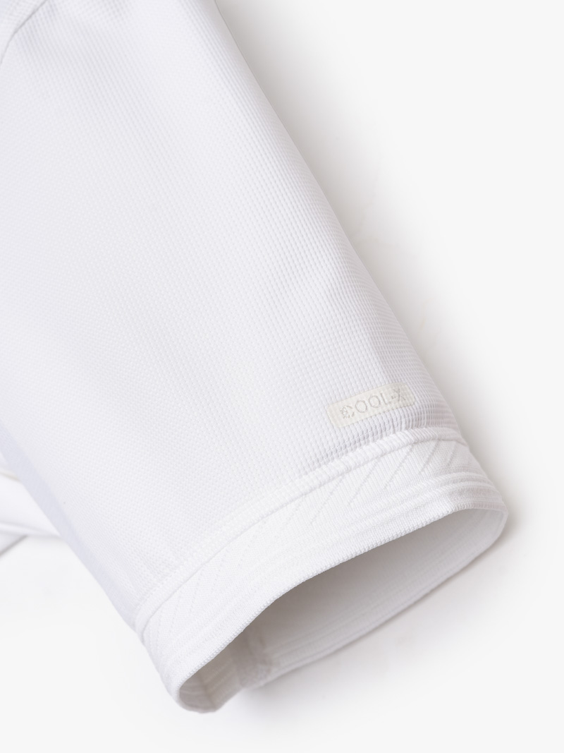 Áo Polo Cool-X In Logo Bông Tuyết Form Regular PO185 Trắng