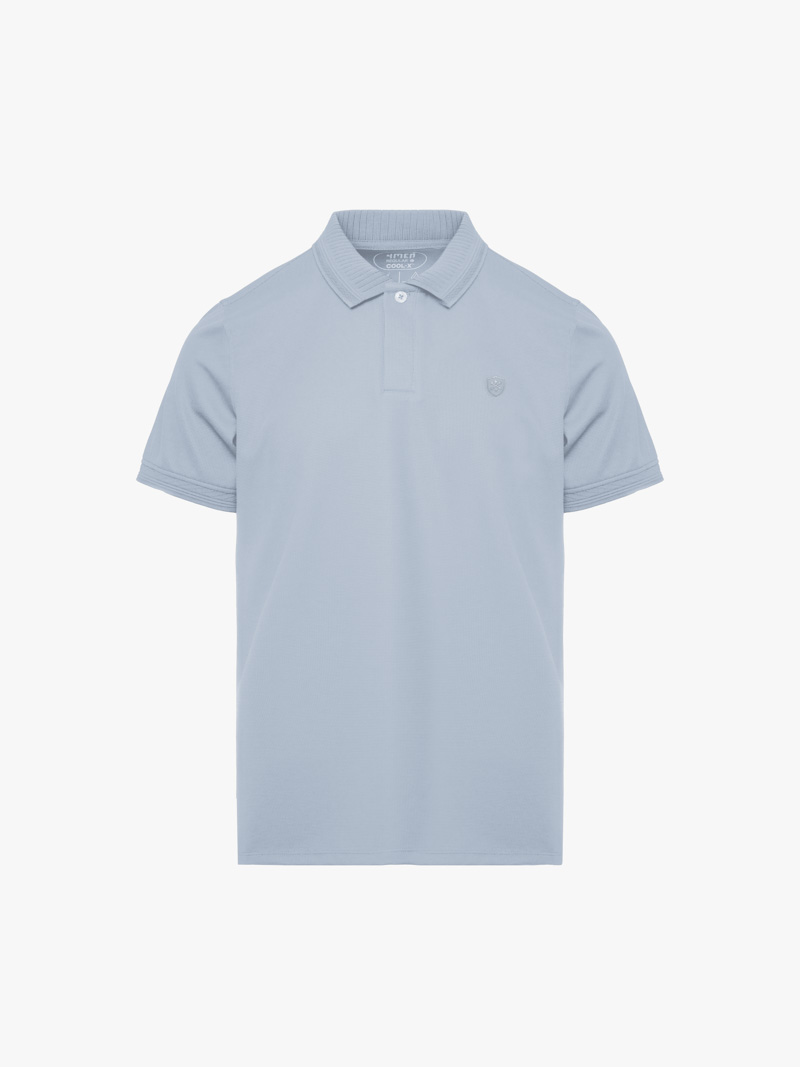 Áo Polo Cool-X In Logo Bông Tuyết Form Regular PO185 Xanh Biển