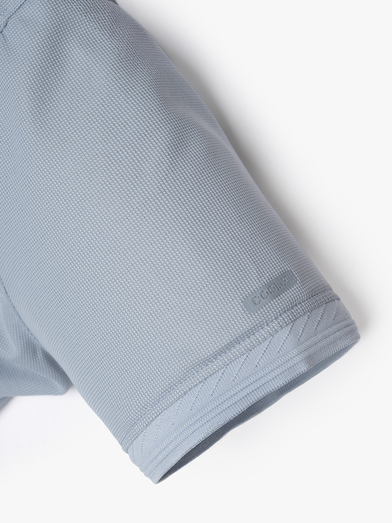 Áo Polo Cool-X In Logo Bông Tuyết Form Regular PO185 Xanh Biển