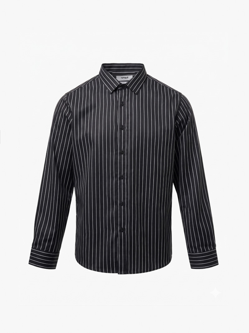 Áo Sơ Mi Sọc Form Slimfit SM172 Sọc Đen