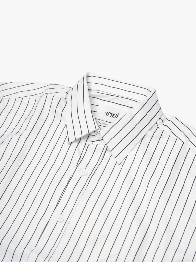 Áo Sơ Mi Sọc Form Slimfit SM172 Sọc Trắng