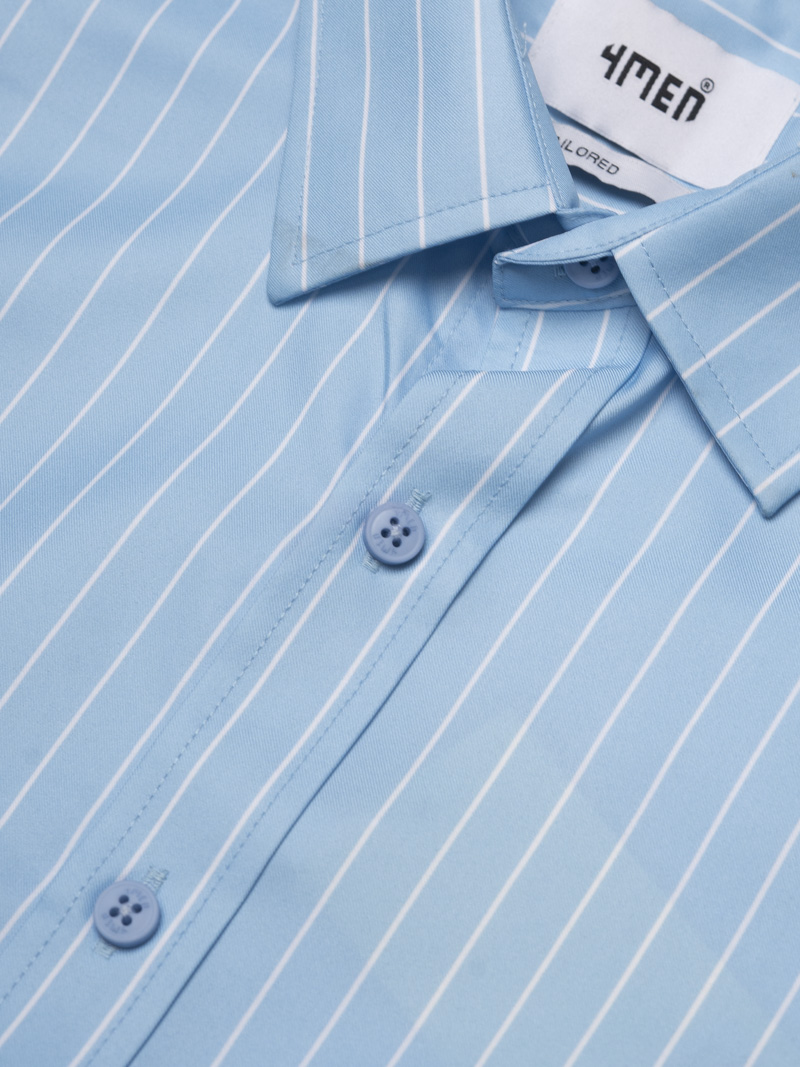 Áo Sơ Mi Sọc Form Slimfit SM172 Sọc Xanh