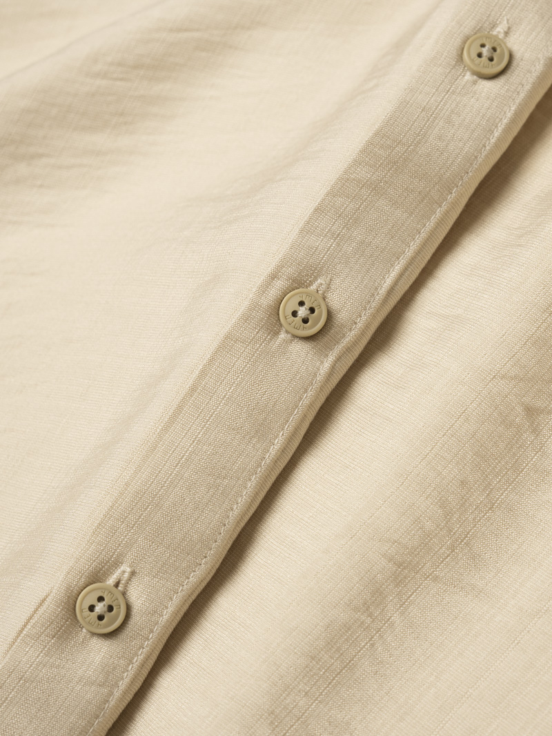 Áo Sơ Mi Linen Xước Ngắn Tay Form Regular SM203