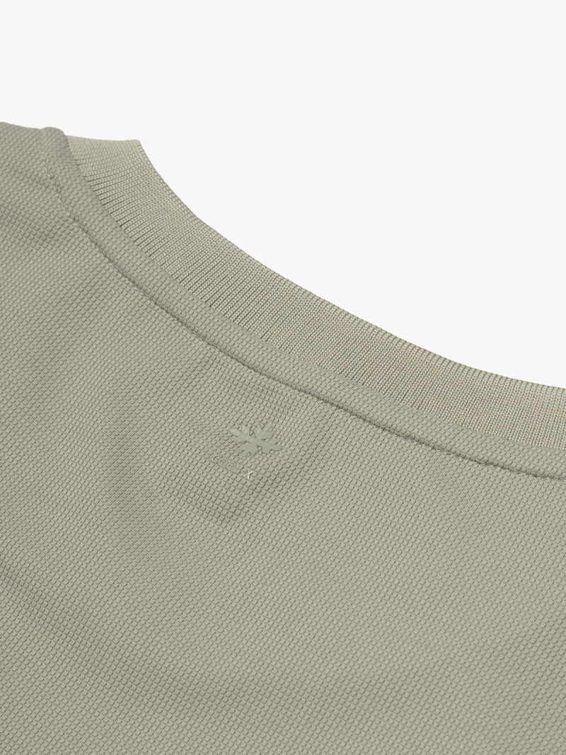 Áo Thun Cool-X In Logo Bông Tuyết Sau Cổ Form Regular AT189 Rêu Nhạt