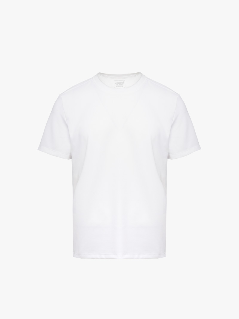 Áo Thun Cool-X In Logo Bông Tuyết Sau Cổ Form Regular AT189 Trắng