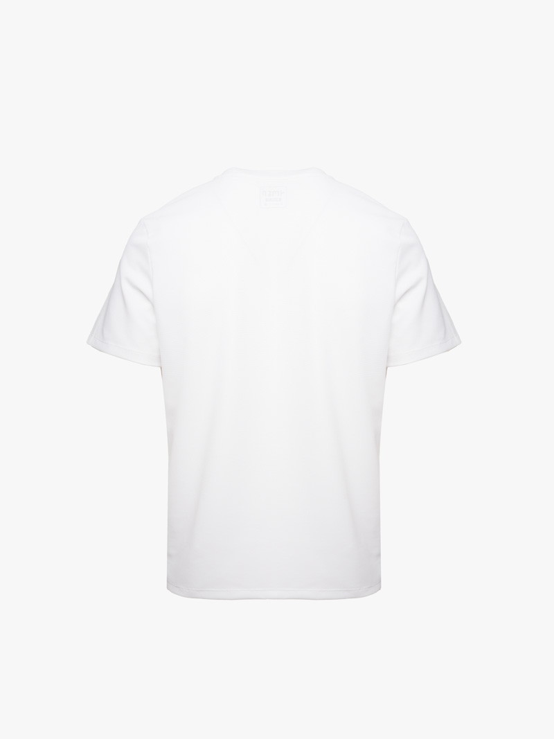 Áo Thun Cool-X In Logo Bông Tuyết Sau Cổ Form Regular AT189 Trắng