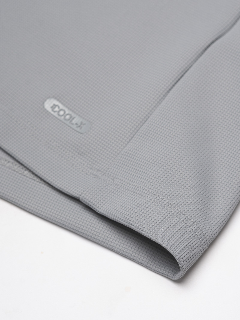 Áo Thun Cool-X In Logo Bông Tuyết Sau Cổ Form Regular AT189 Xám Nhạt