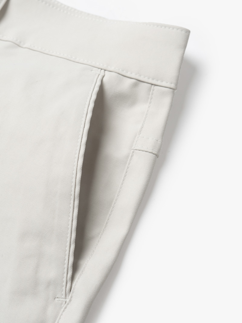 Quần Kaki Trơn Túi 2 Cơi Form Slimfit QK034 Màu Kem