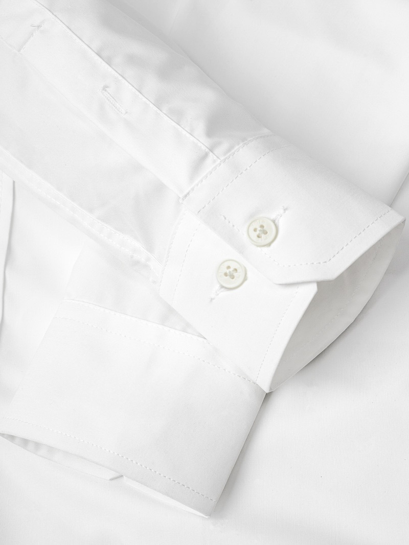 Áo Sơ Mi Trơn Form Slimfit SM205 Màu Trắng