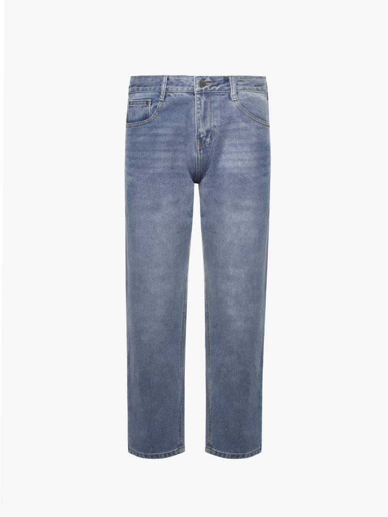 Quần Jean Phối Dây Sọc 2 Bên Sườn Form Straight Xanh QJ130 Màu Xanh