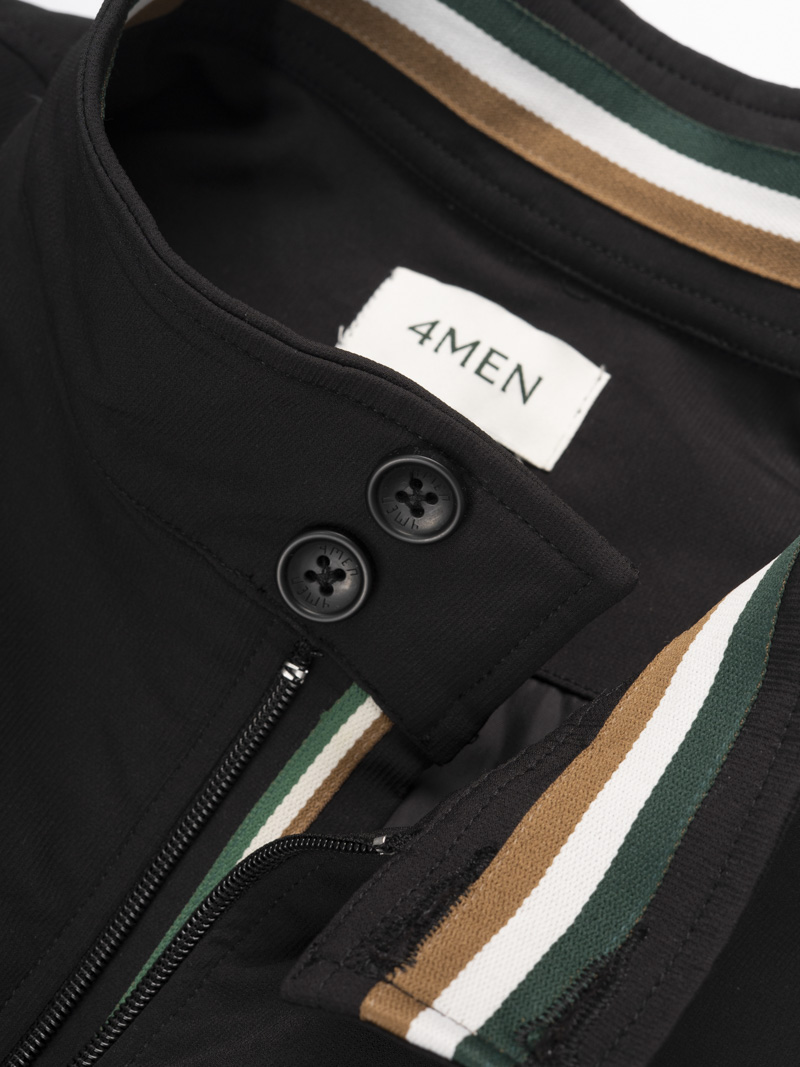 Áo Khoác Signature Stripe Form Regular AK080 Màu Đen