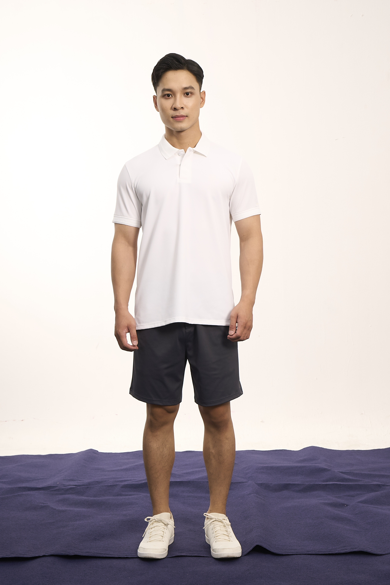Áo Polo Cool-X In Logo Bông Tuyết Form Regular PO185 Trắng