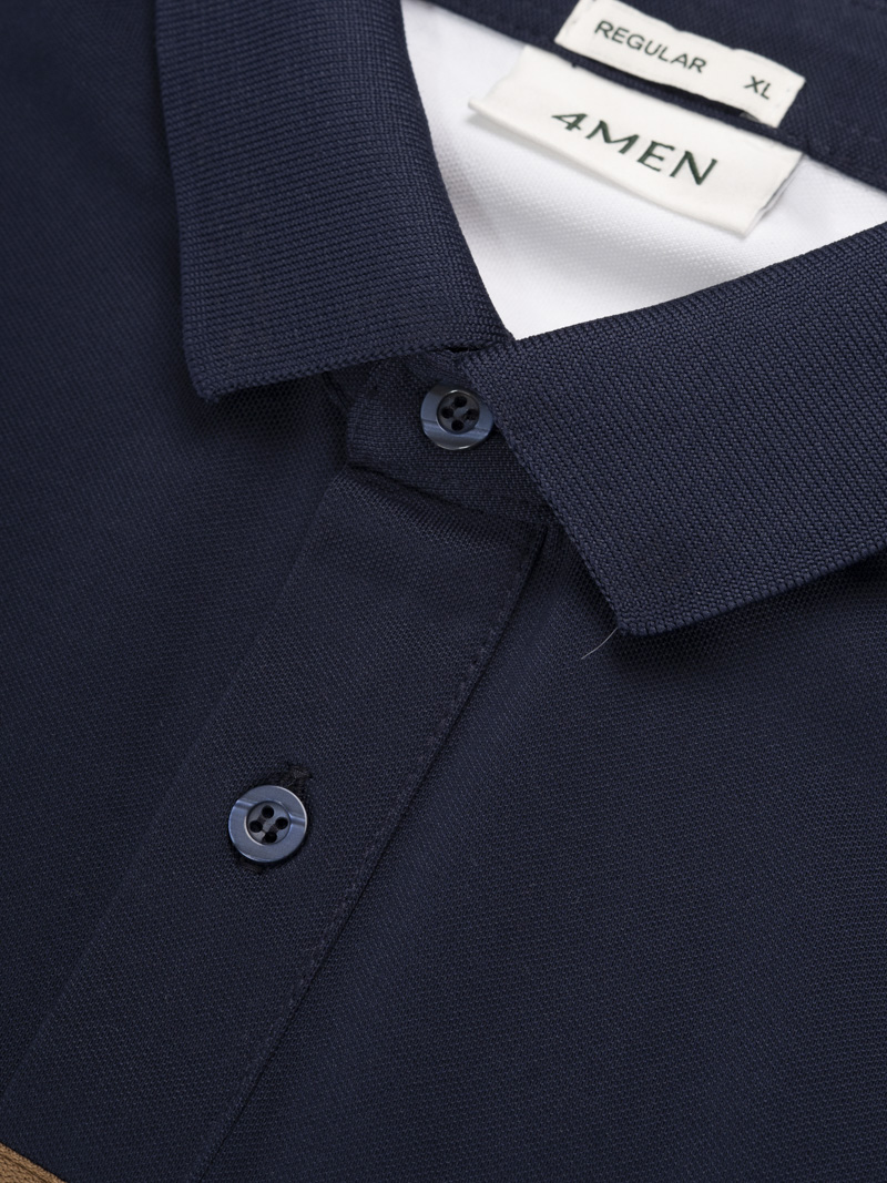 Áo Polo Signature Stripe Phối Màu Form Regular PO192 Màu Trắng