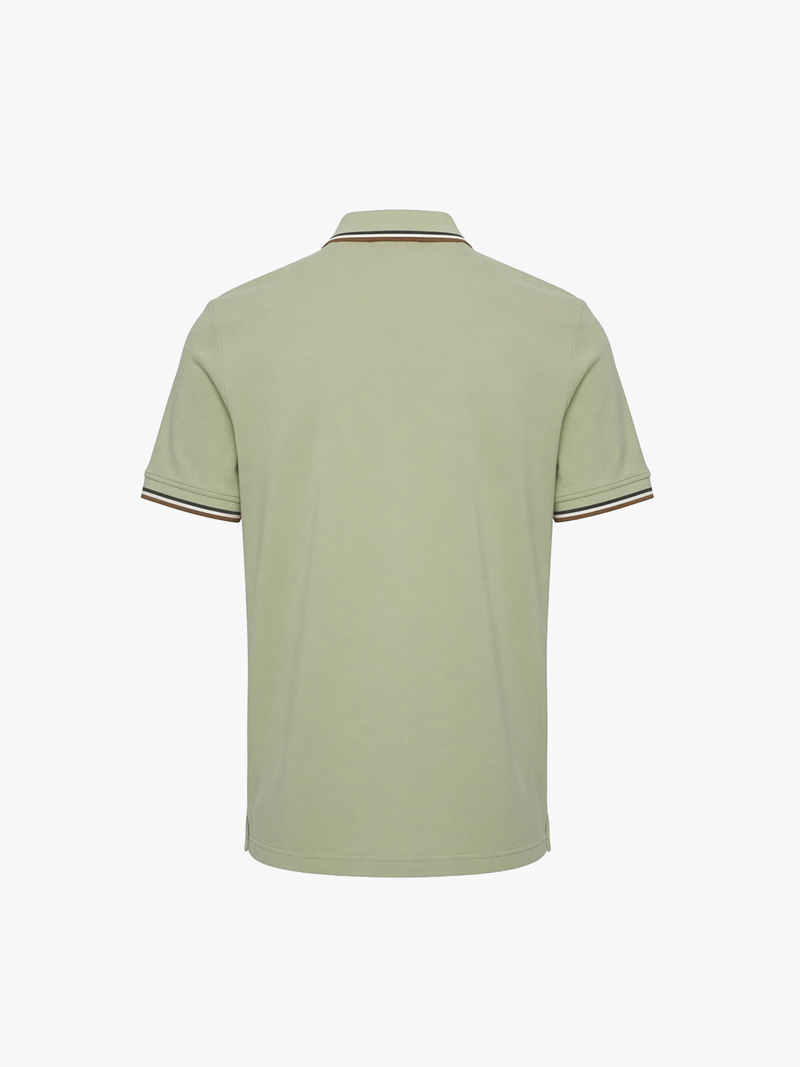 Áo Polo Signature Stripe Trơn Form Regular PO193 Màu Rêu