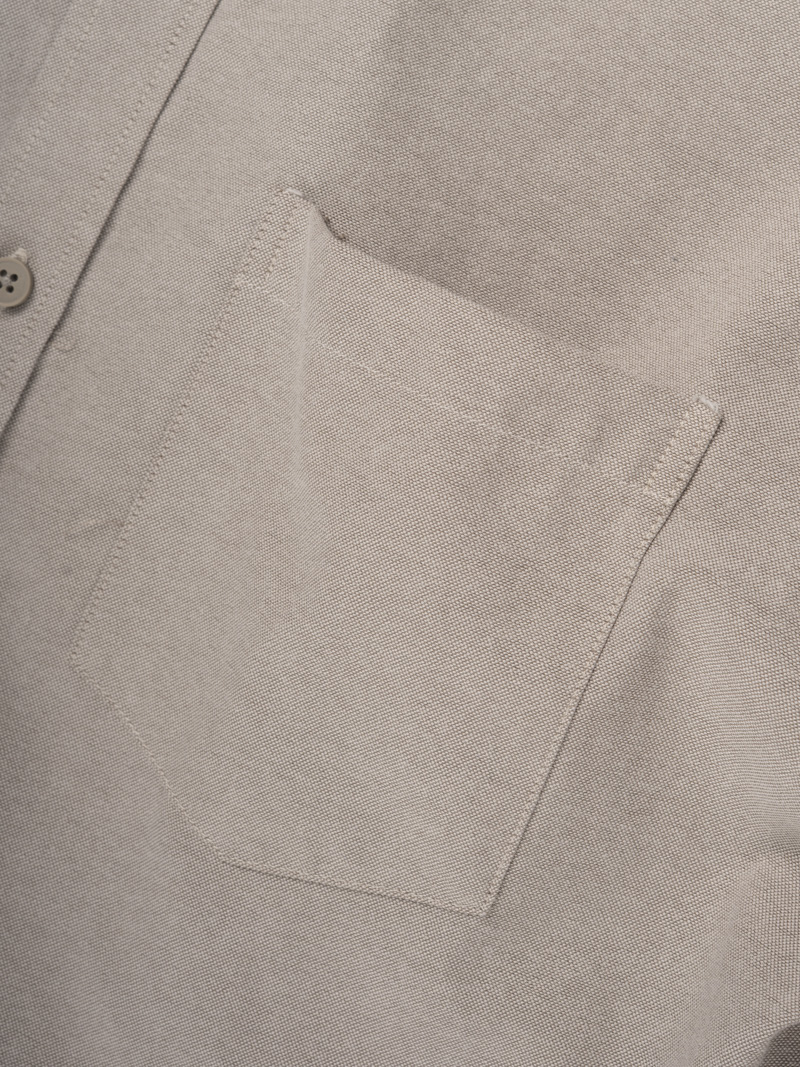 Áo Sơ Mi Oxford Signature Stripe Form Regular SM209 Màu Be Nhạt