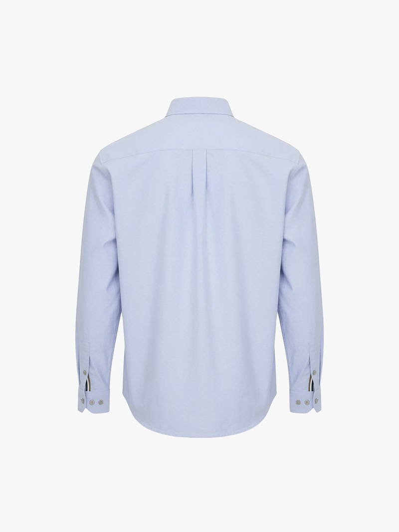 Áo Sơ Mi Oxford Signature Stripe Form Regular SM209 Màu Xanh Biển