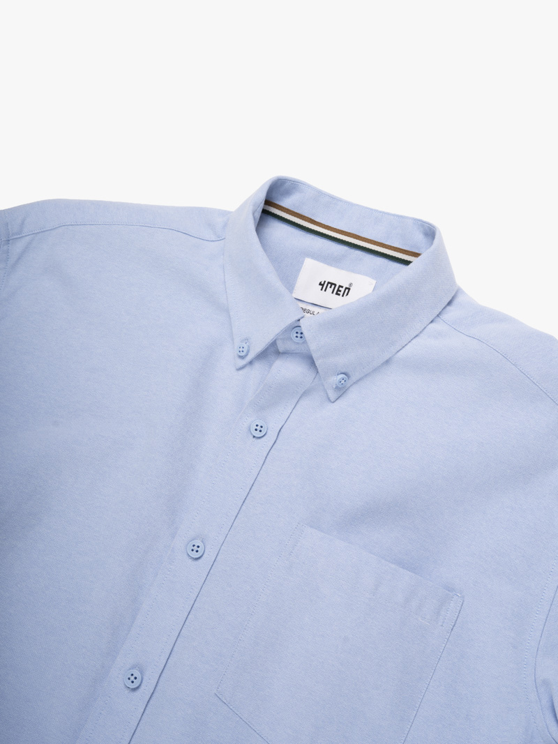 Áo Sơ Mi Oxford Signature Stripe Form Regular SM209 Màu Xanh Biển