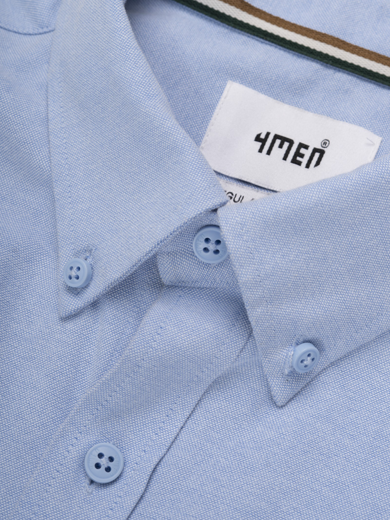 Áo Sơ Mi Oxford Signature Stripe Form Regular SM209 Màu Xanh Biển
